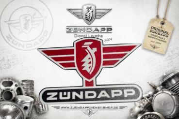 Preview: Zündapp Leuchtkasten / Wandlogo – Flügelwappen – 240 × 150 mm